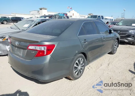 2012 Toyota Camry Le z USA, uszkodzony, nr VIN 4T4BF1FK8CR192966